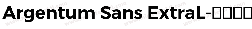 Argentum Sans ExtraL字体转换